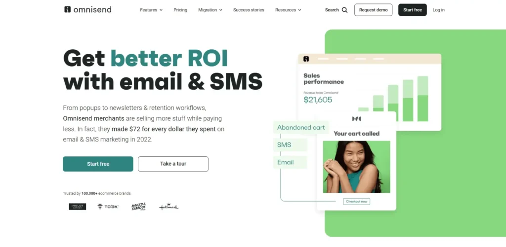 omnisend - najlepsze platforma do mailingu dla e-commerce - ranking