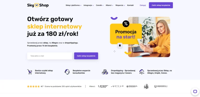 skyshop - polska platforma do tworzenia sklepów internetowych