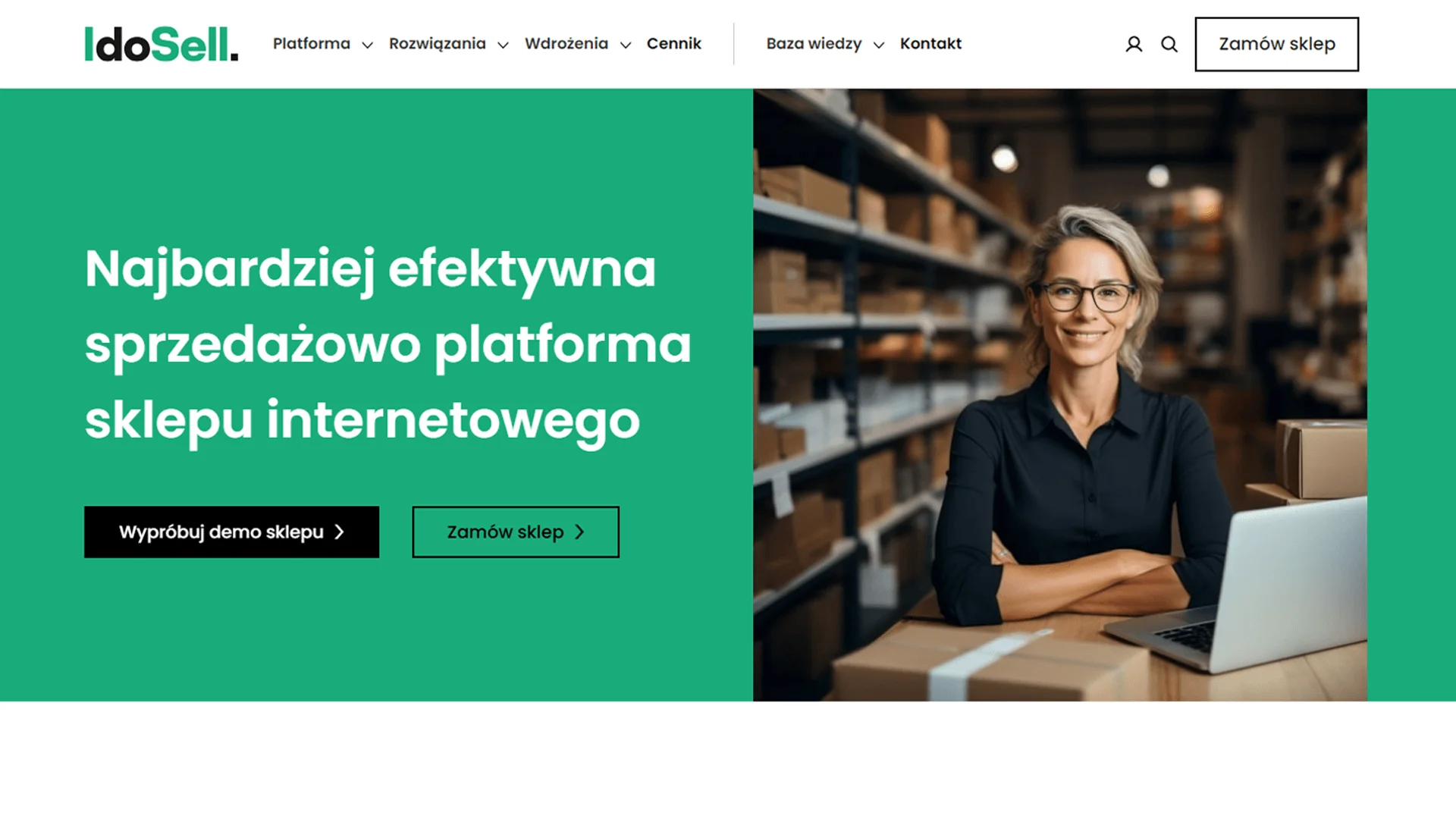 idosell strona główna platformy do sklepu internetowego