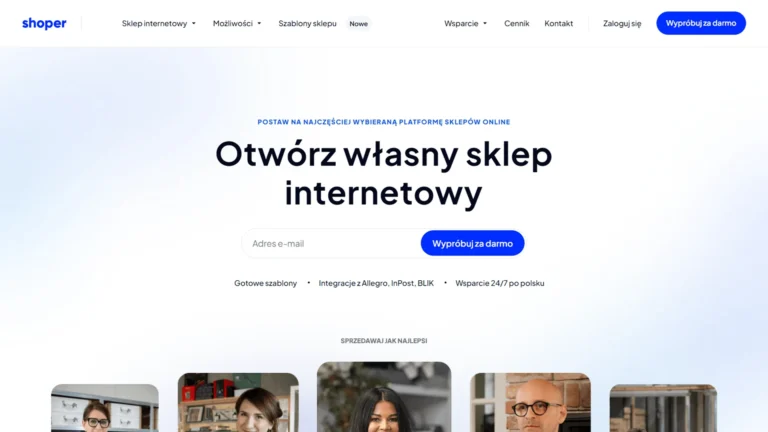 shoper kreator sklepów internetowych - strona główna - nowa 2026