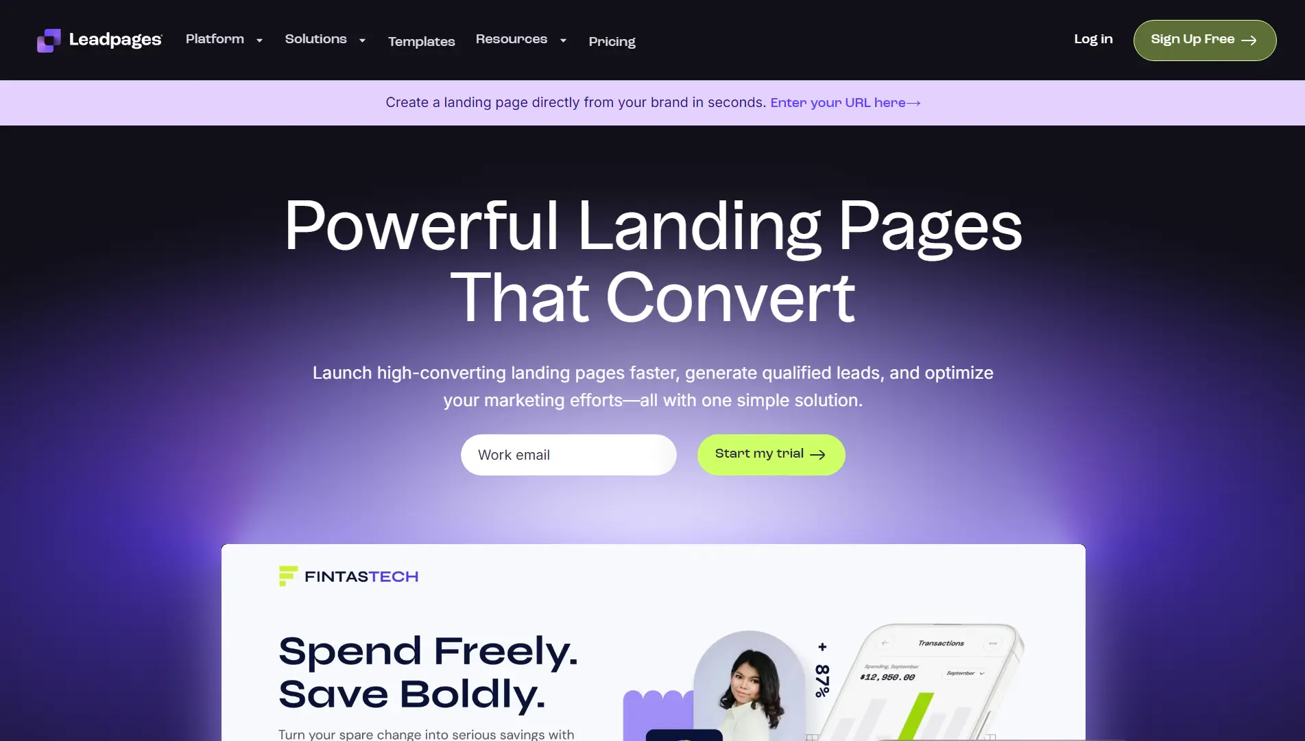 leadpages strona główna nowa