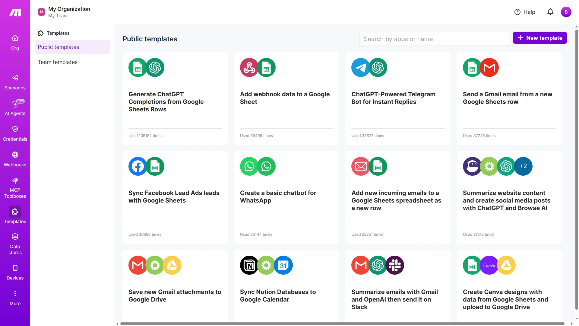 przykładowe szablony automatyzacji w narzędziu make
