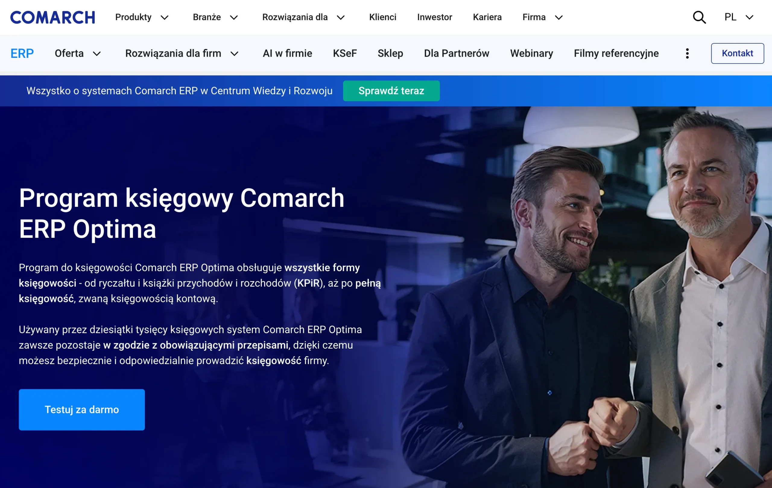 program księgowy comarch - strona główna 2026