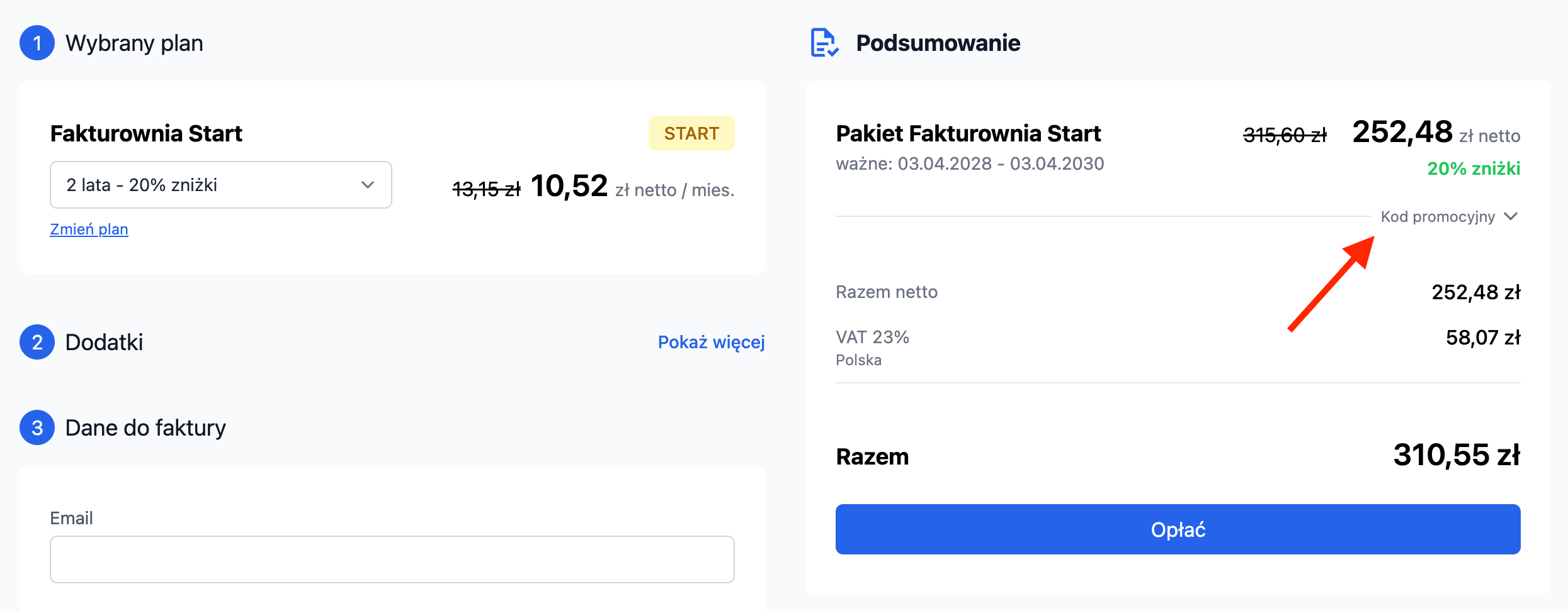 kod promocyjny fakturownia MRGW25